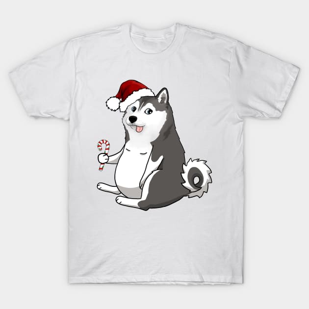 christmas husky doge meme T-Shirt by sivelobanova